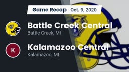 Recap: Battle Creek Central  vs. Kalamazoo Central  2020