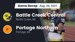 Recap: Battle Creek Central  vs. Portage Northern  2021