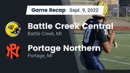 Recap: Battle Creek Central  vs. Portage Northern  2022