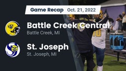 Recap: Battle Creek Central  vs. St. Joseph  2022