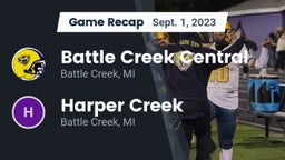 Recap: Battle Creek Central  vs. Harper Creek  2023
