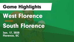 West Florence  vs South Florence  Game Highlights - Jan. 17, 2020