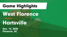 West Florence  vs Hartsville  Game Highlights - Dec. 14, 2020