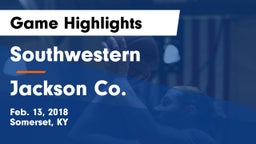 Southwestern  vs Jackson Co. Game Highlights - Feb. 13, 2018