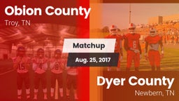 Matchup: Obion County High vs. Dyer County  2017