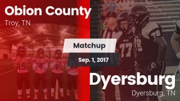 Matchup: Obion County High vs. Dyersburg  2017