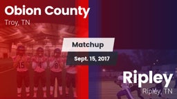 Matchup: Obion County High vs. Ripley  2017