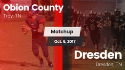 Matchup: Obion County High vs. Dresden  2017
