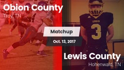 Matchup: Obion County High vs. Lewis County  2017