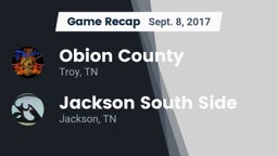 Recap: Obion County  vs. Jackson South Side  2017