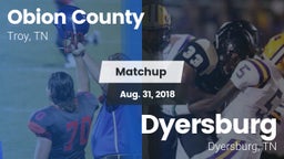 Matchup: Obion County High vs. Dyersburg  2018