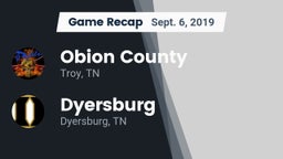Recap: Obion County  vs. Dyersburg  2019