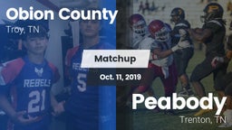 Matchup: Obion County High vs. Peabody  2019