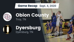 Recap: Obion County  vs. Dyersburg  2020