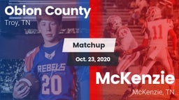 Matchup: Obion County High vs. McKenzie  2020