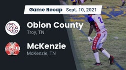 Recap: Obion County  vs. McKenzie  2021