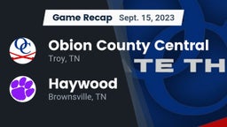 Recap: Obion County Central  vs. Haywood  2023