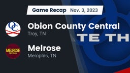 Recap: Obion County Central  vs. Melrose  2023