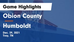 Obion County  vs Humboldt  Game Highlights - Dec. 29, 2021
