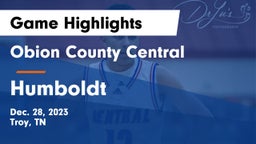 Obion County Central  vs Humboldt  Game Highlights - Dec. 28, 2023