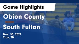 Obion County  vs South Fulton  Game Highlights - Nov. 30, 2021