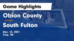 Obion County  vs South Fulton  Game Highlights - Dec. 13, 2021