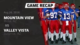 Recap: Mountain View  vs. Valley Vista  2016