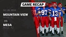 Recap: Mountain View  vs. Mesa  2016