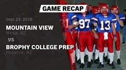 Recap: Mountain View  vs. Brophy College Prep  2016