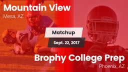 Matchup: Mountain View High vs. Brophy College Prep  2017
