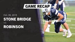 Recap: Stone Bridge  vs. Robinson  2015