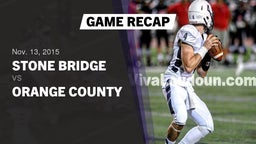 Recap: Stone Bridge  vs. Orange County  2015