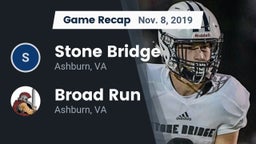 Recap: Stone Bridge  vs. Broad Run  2019