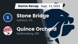 Recap: Stone Bridge  vs. Quince Orchard 2023