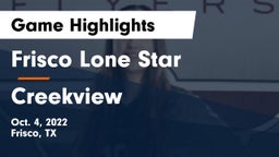 Frisco Lone Star  vs Creekview  Game Highlights - Oct. 4, 2022