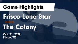 Frisco Lone Star  vs The Colony  Game Highlights - Oct. 21, 2022