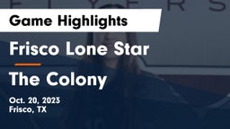 Frisco Lone Star  vs The Colony  Game Highlights - Oct. 20, 2023