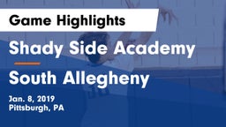 Shady Side Academy  vs South Allegheny  Game Highlights - Jan. 8, 2019