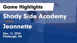 Shady Side Academy  vs Jeannette Game Highlights - Dec. 11, 2018