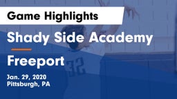 Shady Side Academy  vs Freeport  Game Highlights - Jan. 29, 2020