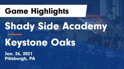 Shady Side Academy  vs Keystone Oaks  Game Highlights - Jan. 26, 2021