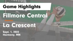 Fillmore Central  vs La Crescent  Game Highlights - Sept. 1, 2022