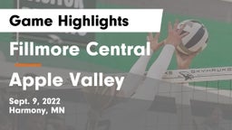 Fillmore Central  vs Apple Valley  Game Highlights - Sept. 9, 2022