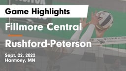 Fillmore Central  vs Rushford-Peterson  Game Highlights - Sept. 22, 2022