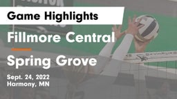 Fillmore Central  vs Spring Grove  Game Highlights - Sept. 24, 2022