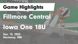 Fillmore Central  vs Iowa One 18U Game Highlights - Jan. 15, 2023