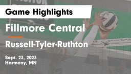 Fillmore Central  vs Russell-Tyler-Ruthton Game Highlights - Sept. 23, 2023