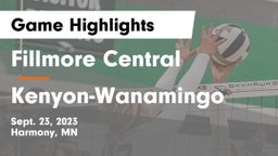 Fillmore Central  vs Kenyon-Wanamingo Game Highlights - Sept. 23, 2023