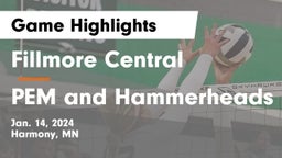 Fillmore Central  vs PEM and Hammerheads Game Highlights - Jan. 14, 2024