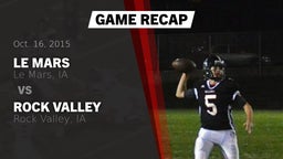 Recap: Le Mars  vs. Rock Valley  2015